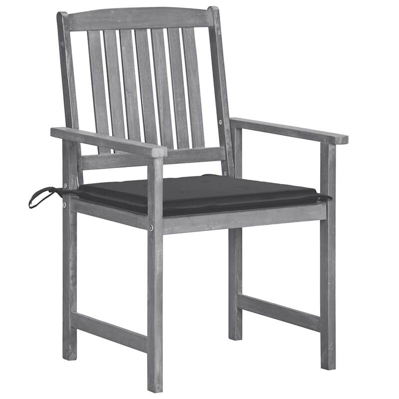 vidaXL Patio Chairs Outdoor Chair with Cushions for Deck Solid Wood Acacia