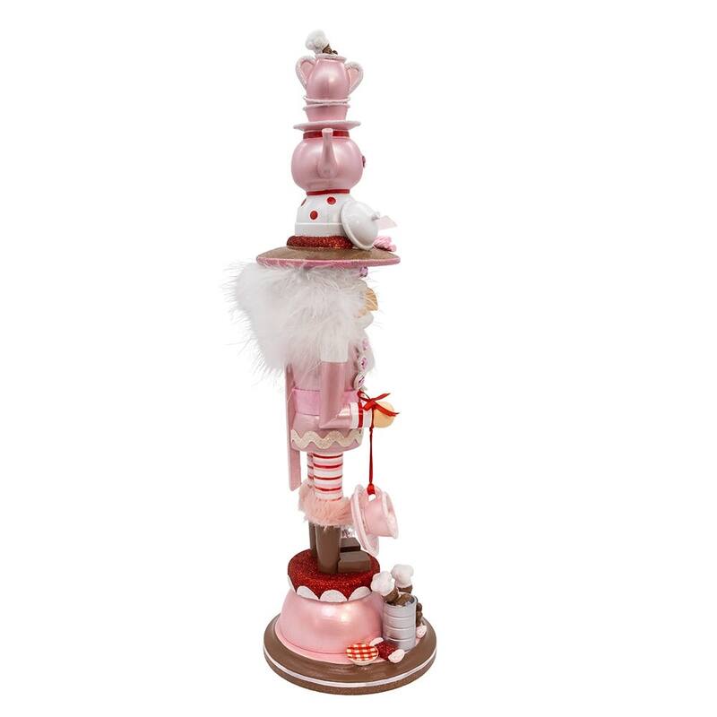 Kurt Adler 18-Inch Hollywood Nutcrackers Pink Tea Nutcracker