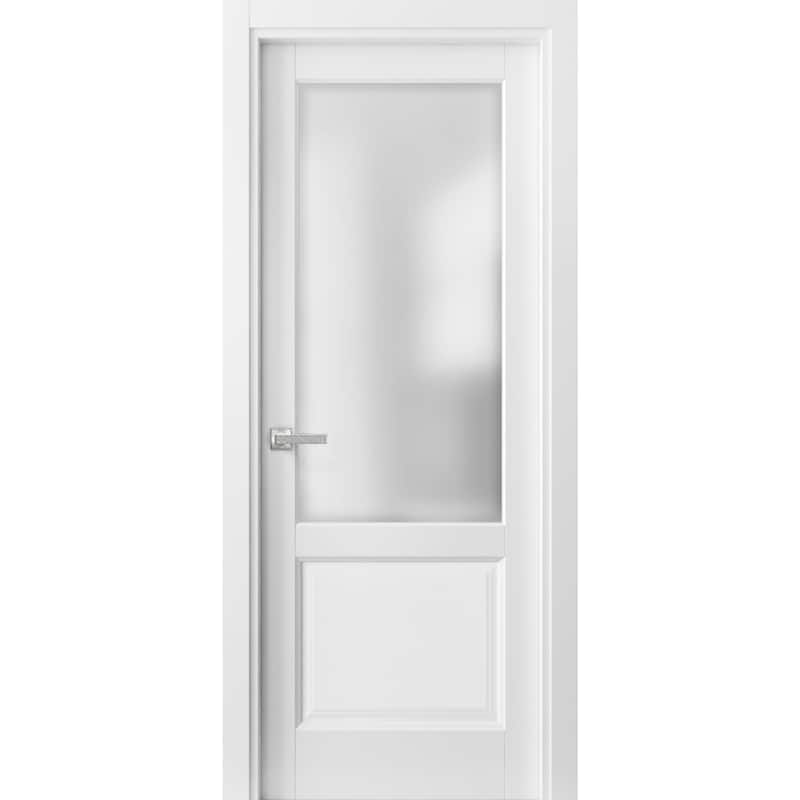 Pantry Kitchen Lite Door Hardware / Lucia 22 White Frosted Opaque Glass