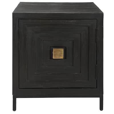 Uttermost Aiken Geometric Cabinet / End Table - 22"W x 26"H x 20"D