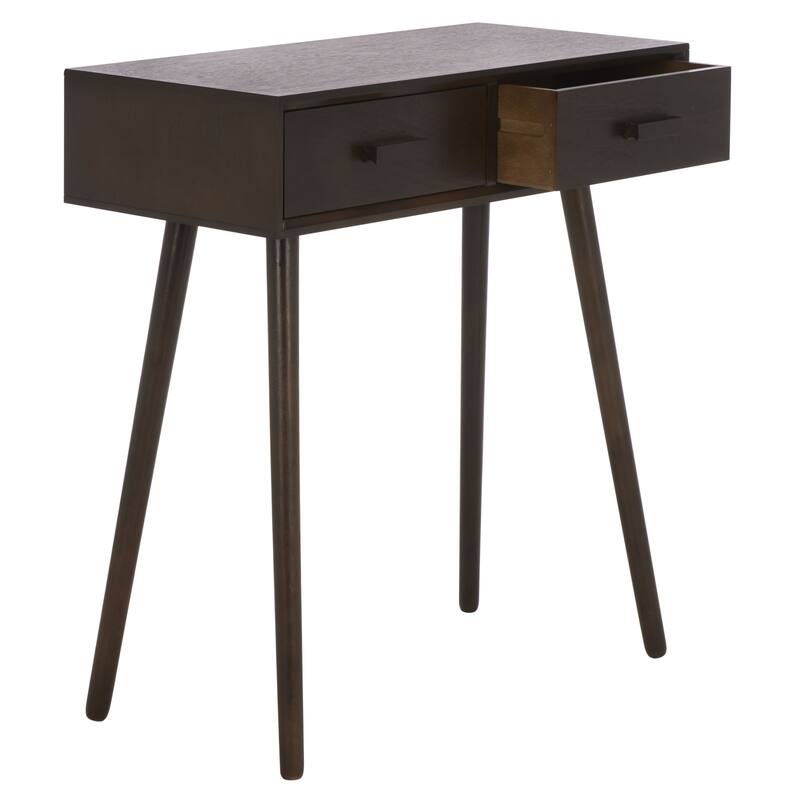 SAFAVIEH Pearla Antique White 2-Drawer Console Table - 28.3" x 13.8" x 30.8" - 28"W x 14"D x 31"H