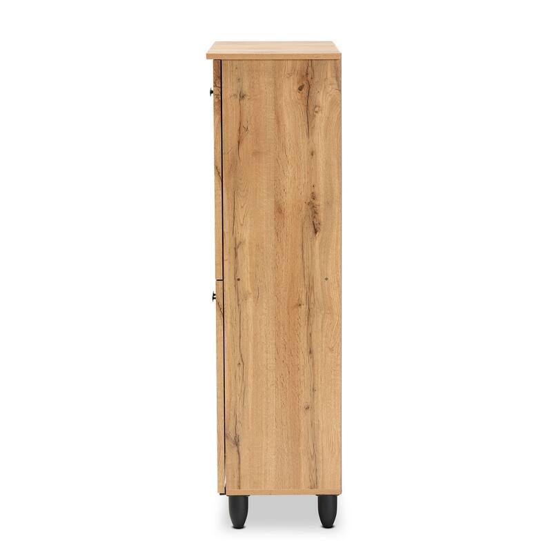 Winda Modern and Contemporary 4-Door Shoe Storage Wood Cabinet