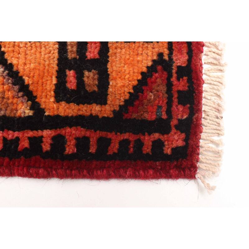 ECARPETGALLERY Hand-knotted Melis Vintage Red Wool Rug - 4'11 x 6'6