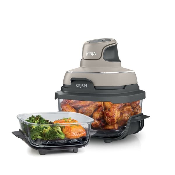 slide 2 of 17, Ninja Crispi 4-in-1 Portable Glass Air Fryer Cooking System Stone