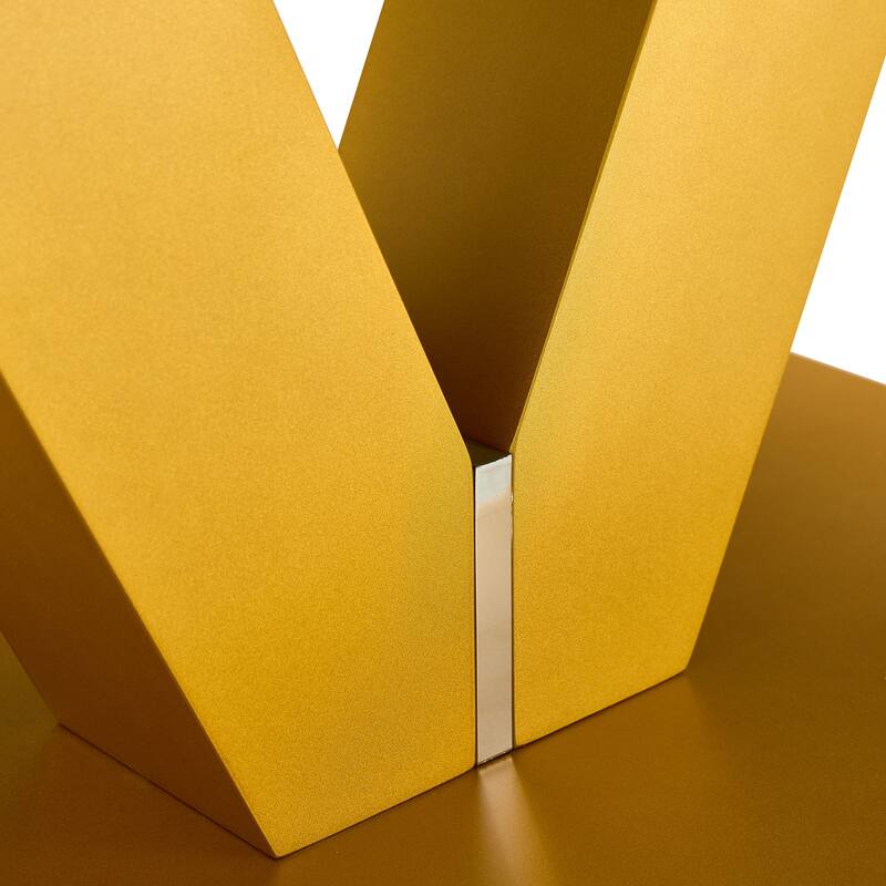 Modern Minimalist Coffee Table. Tempered Glass With Stickers Tabletop,En Mdf Pillars