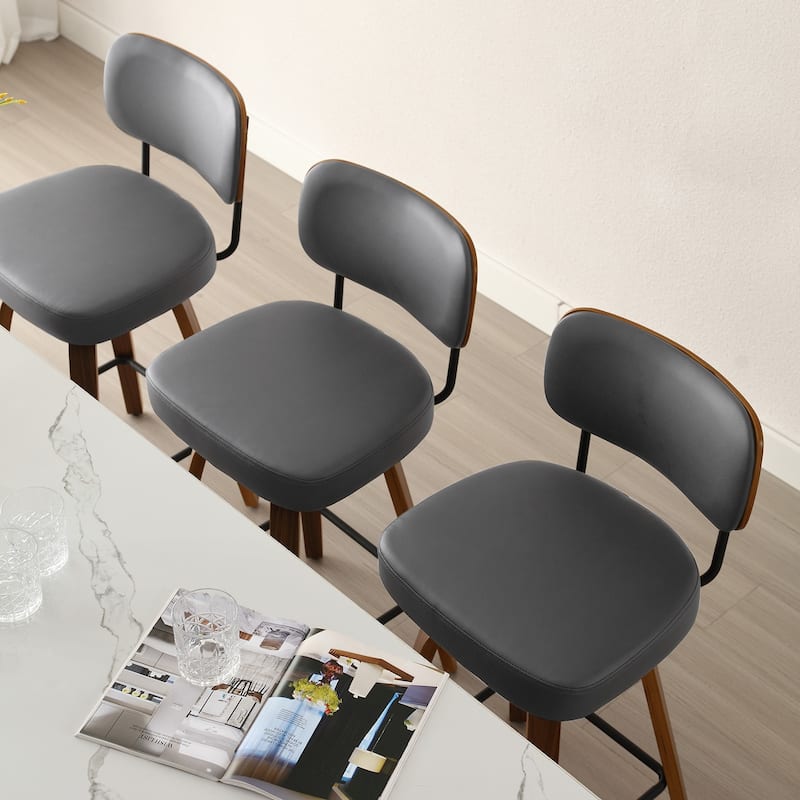 26"/29" Swivel Bar Stools/ Counter Stools with Bentwood Legs