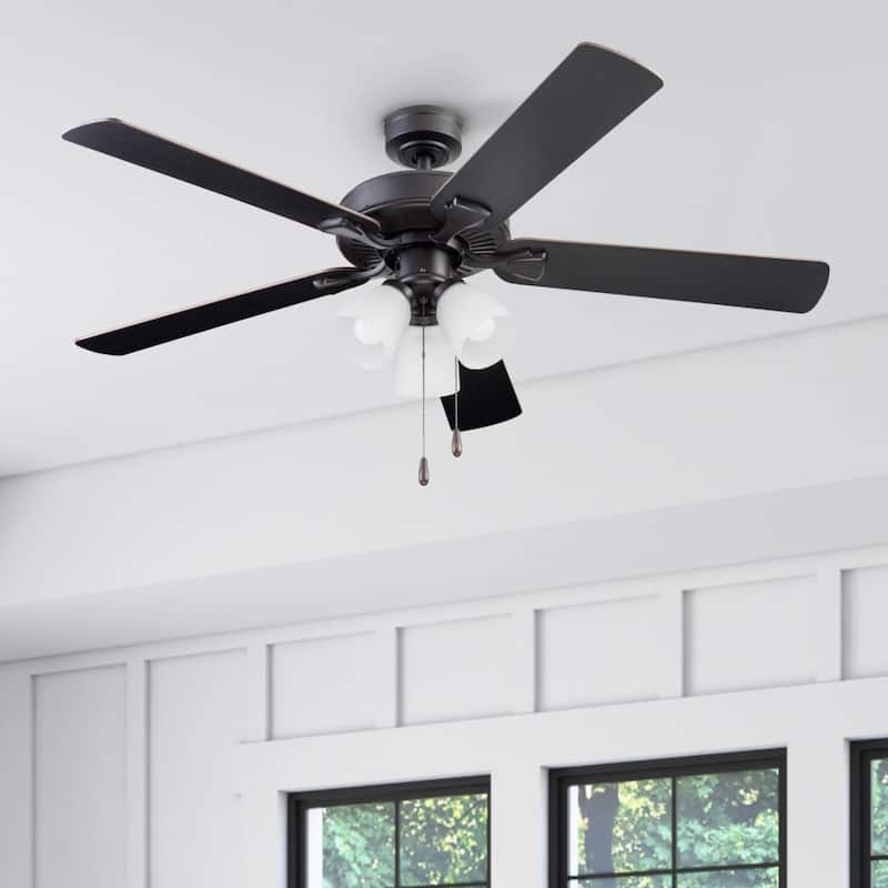 52" Prominence Home Stannor Indoor Ceiling Fan, Espresso Bronze - 52 - Espresso Bronze