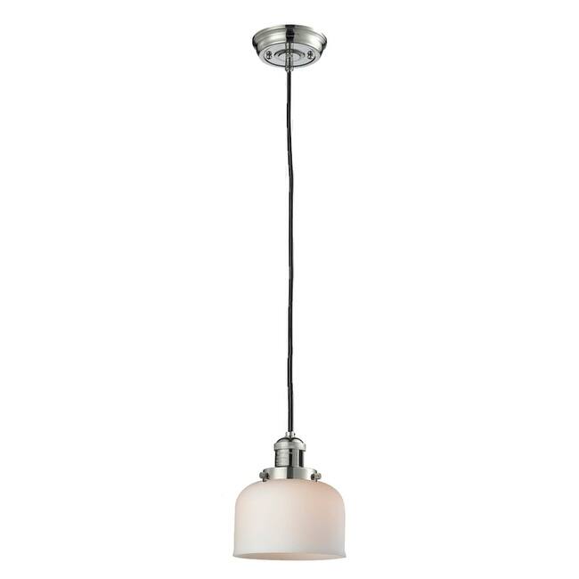 Innovations Lighting Large Bell 8" Wide Mini Pendant - Cord Suspension