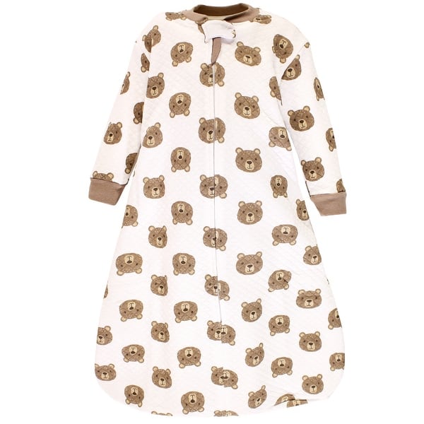 slide 1 of 1, Hudson Baby Infant Boy Premium Quilted Long Sleeve Sleeping Bag and Wearable Blanket, Little Bear 12-18 Months - Little Bear