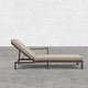 preview thumbnail 25 of 62, Benton Modern Aluminum Lounge Outdoor Double Chaise with Cushion - N/A