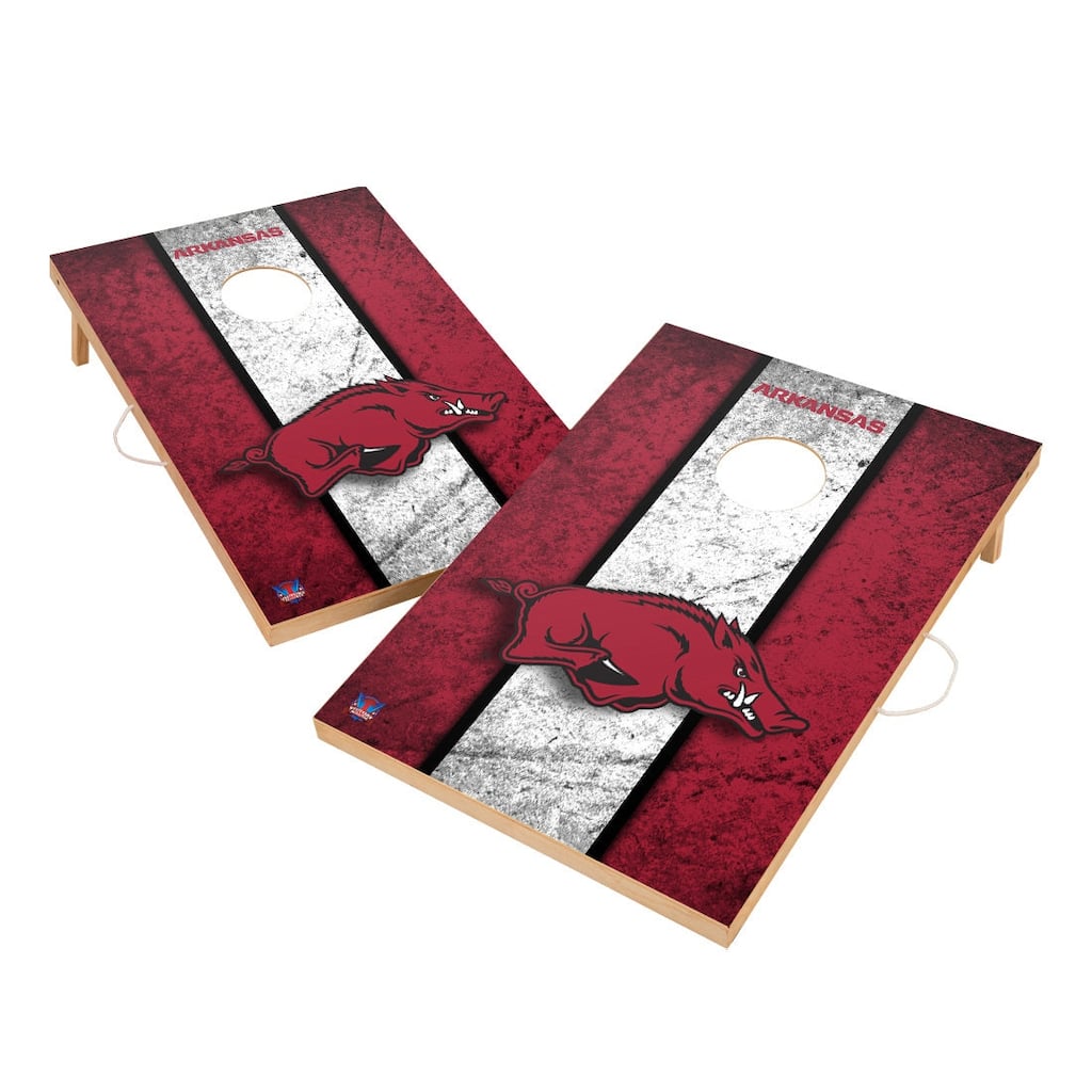 Vintage Arkansas Razorbacks 2x4 Tailgate Cornhole Boards