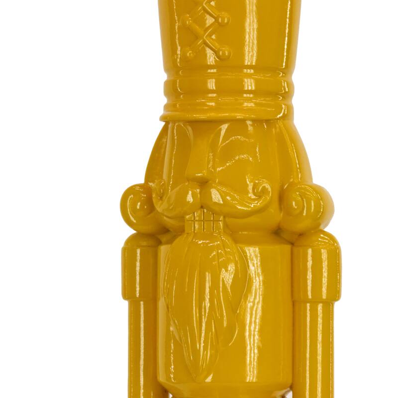 National Tree Company 10 in. HGTV Home Collection Nutcracker Stocking Holder, Yellow - 10in
