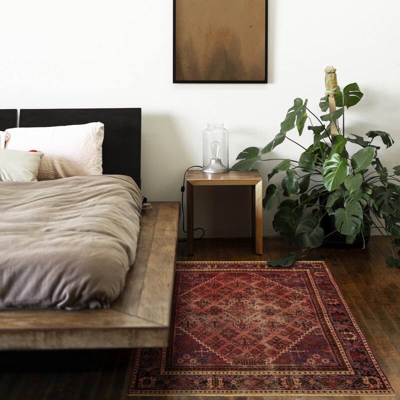 ECARPETGALLERY Hand-knotted Antalya Vintage Copper Wool Rug - 3'9 x 6'3