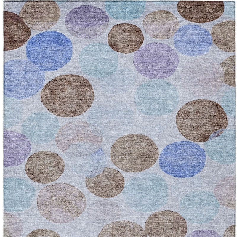 HomeRoots Geometric Transitional Rectangle Outdoor Rug