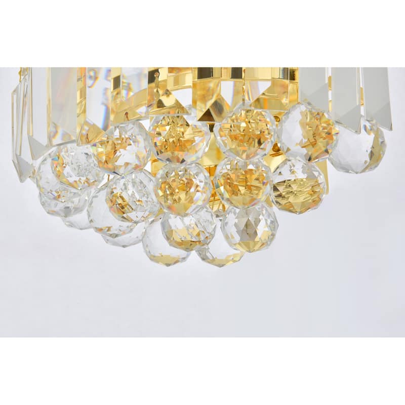 Elegant Lighting V8949W12/RC Corona 2 Light 12" Tall Wall Sconce with
