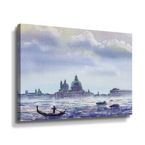 slide 2 of 3, Grand Canal Venice Goldola Italy by Irina Sztukowski Gallery Wrapped Canvas