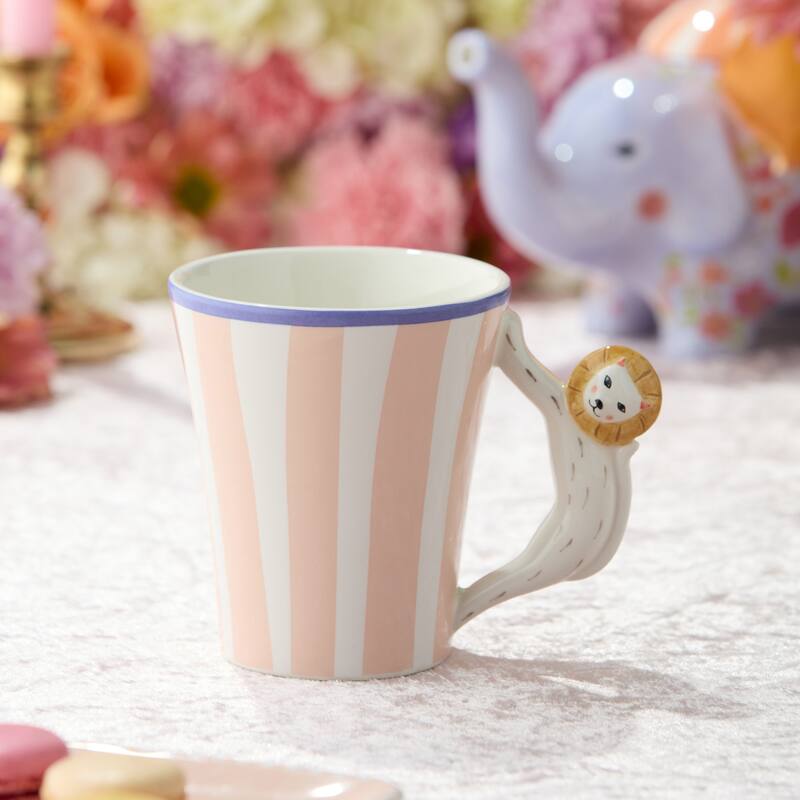 Certified International Menagerie 14 oz. Mugs, Set of 4 Assorted Designs