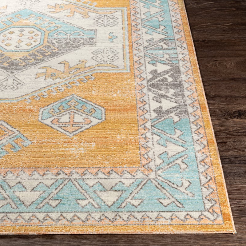 Livabliss Tedros Indoor/ Outdoor Tribal Area Rug