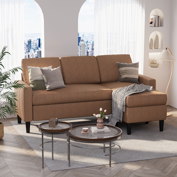 Futzca 74 Convertible Sectional Sofa Couch Small L Shaped Sofa On Sale Bed Bath Beyond 39888704