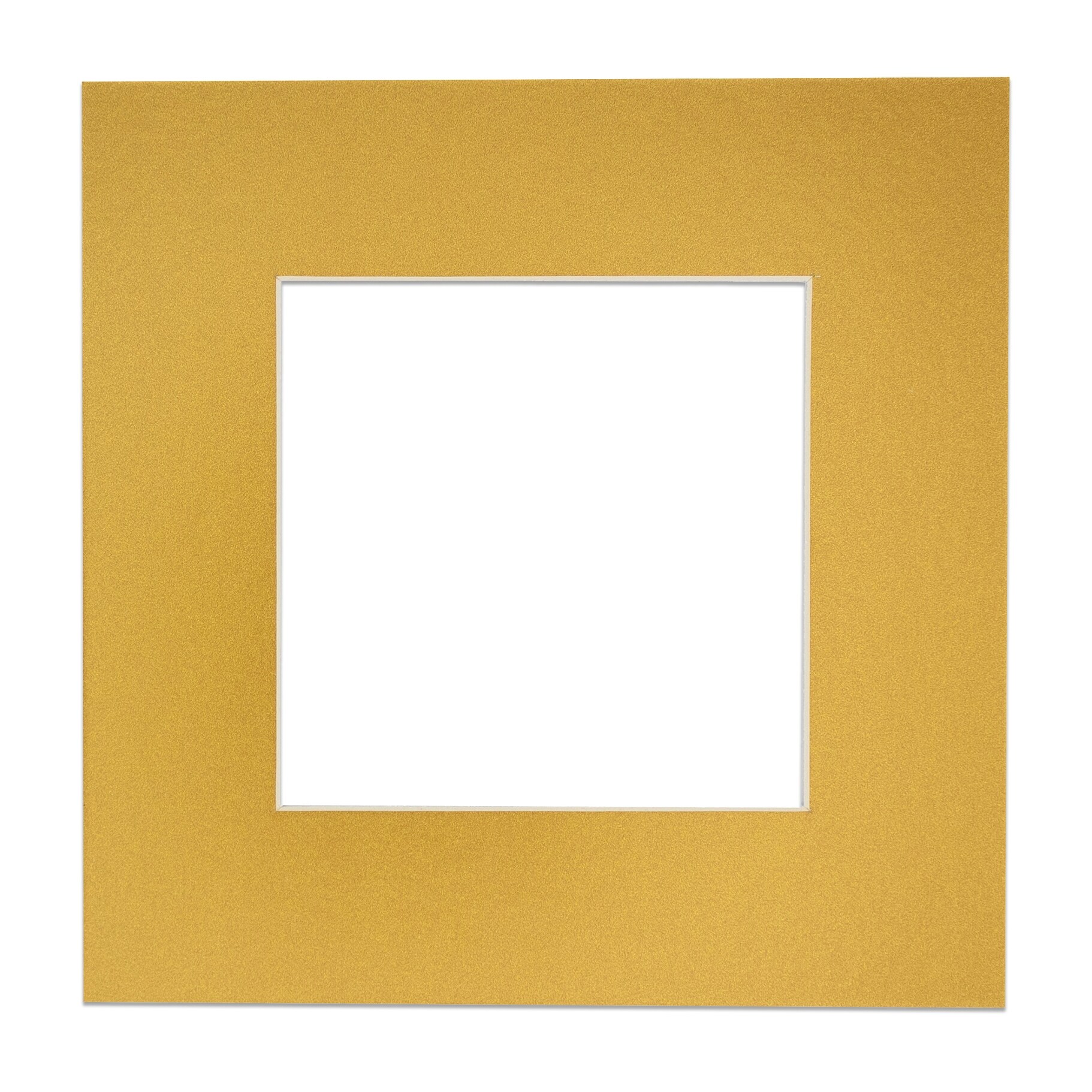 8x10 Mat for 10x12 Frame - Precut Mat Board Acid-Free Metallic Gold 8x10 Photo Matte for A 10x12 Picture Frame