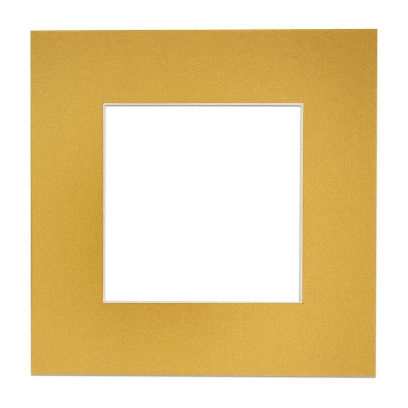 8x10 Mat for 6x8 Photo Metallic Gold Matboard for Frames Measuring 8