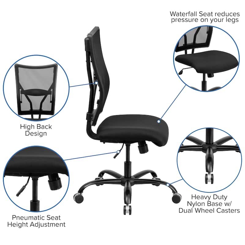Big & Tall 400 lb. Rated Mesh Executive Swivel Ergonomic Office Chair