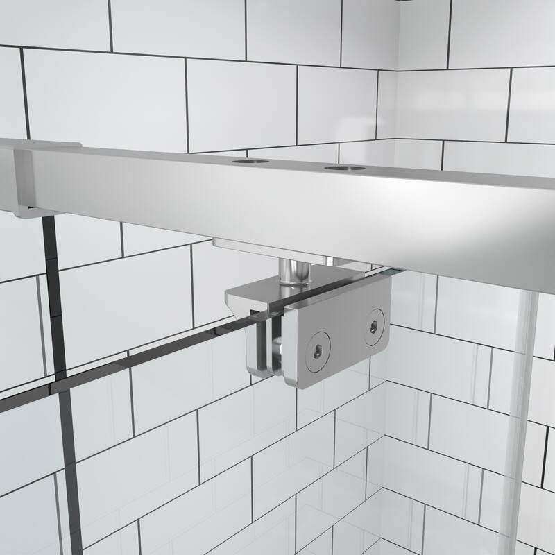 Modland 42''/48''/54''/60''W x 71''H Frameless Pivot Swing Shower Door Enclosure with 1/4" SGCC Tempered Glass Door