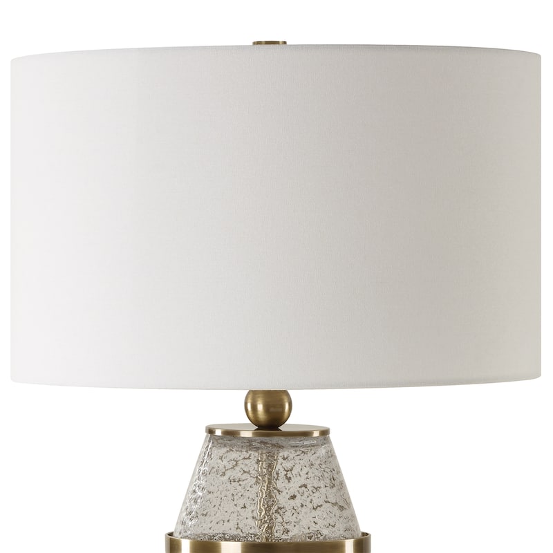Uttermost Out Of Time Seeded Glass Table Lamp - 29.75" H X 16" W X 16" D