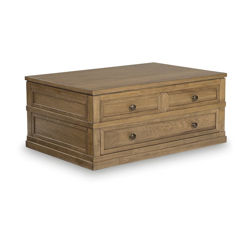 Signature Design by Ashley Sharlance Brown Lift-Top Coffee Table - 42.13" W x 28" D x 18.75" H