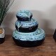 preview thumbnail 1 of 7, Sunnydaze 3-Tier Modern Textured Bowls Ceramic Indoor Tabletop Water Fountain - 7-Inch