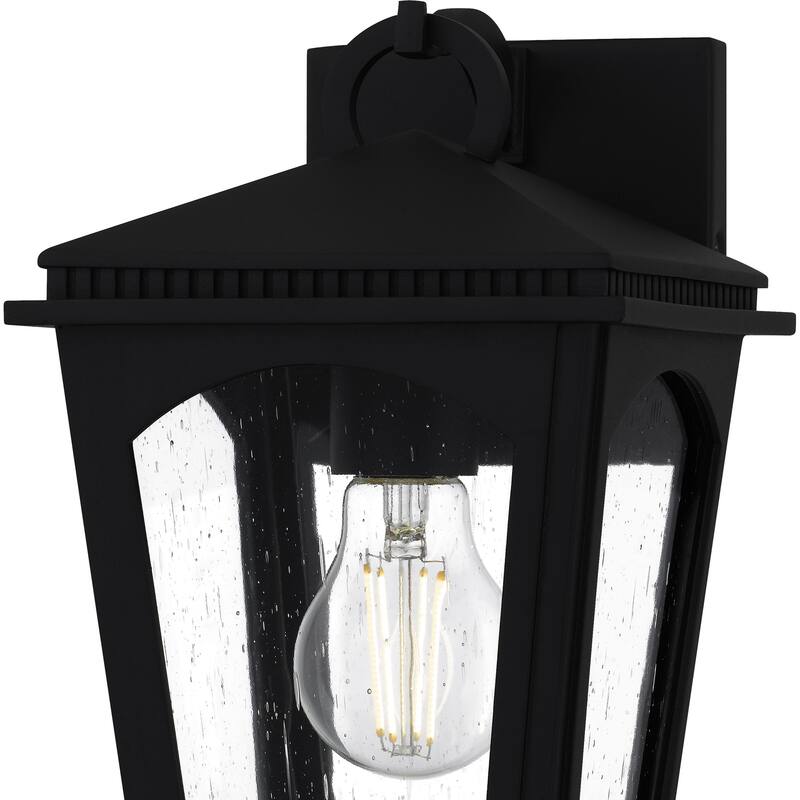 Huck 1-Light Earth Black Outdoor Wall Lantern