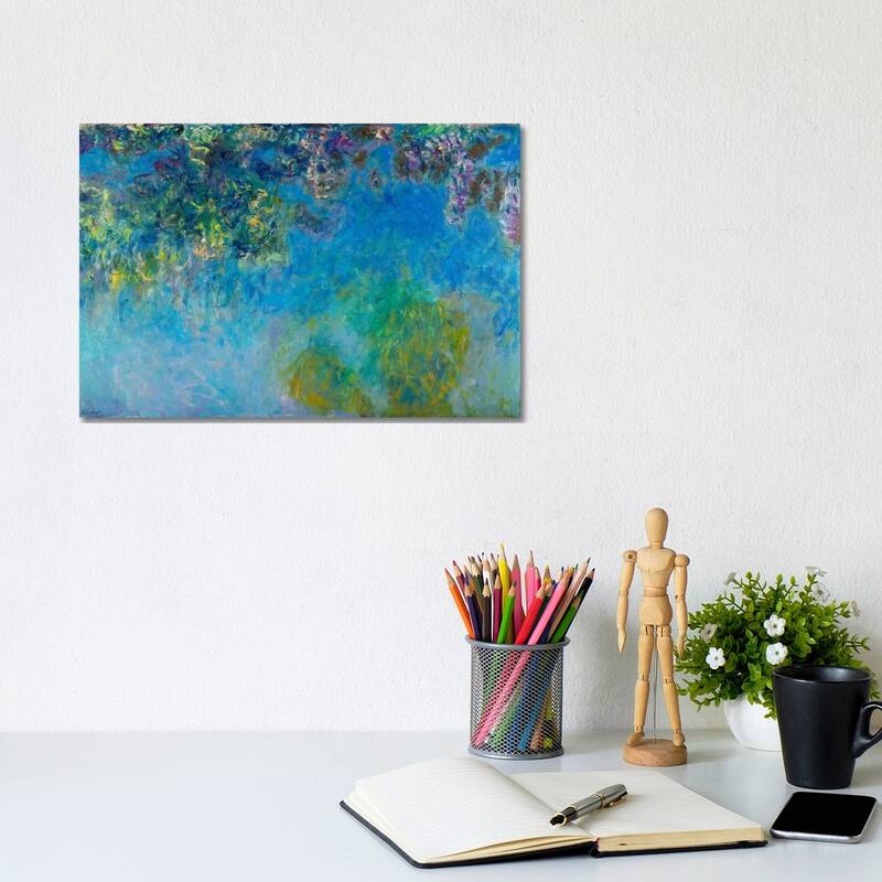 iCanvas "Wisteria" by Claude Monet Canvas Print - 8x12x0.75