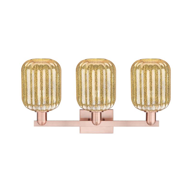 Innovations Lighting Downtown Urban - Preston - 3 Light 26" Jar Shade Bath Vanity Light