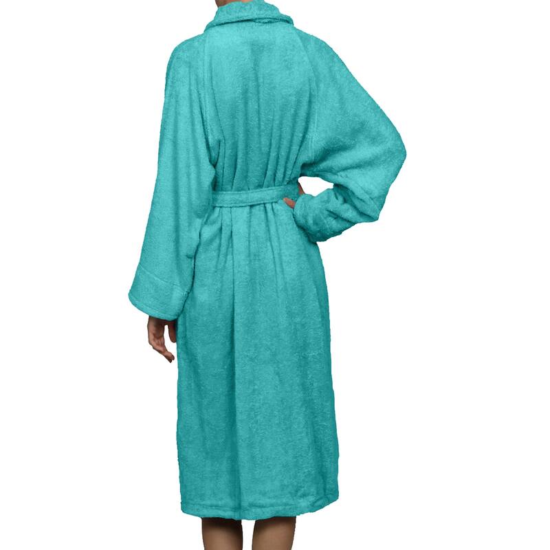 100% Cotton Soft Terry Adult Unisex Lightweight Bathrobe by Superior