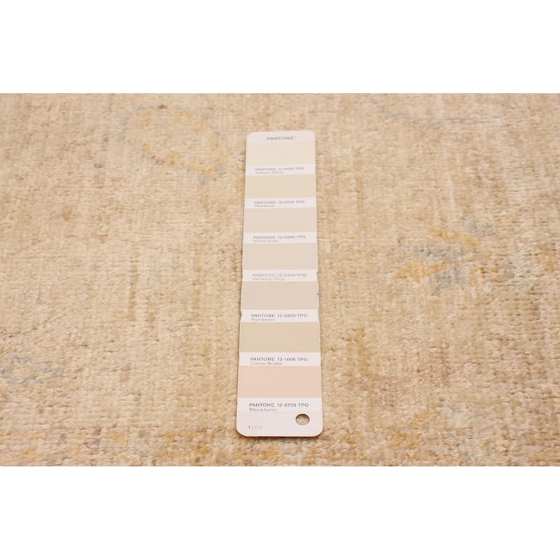 ECARPETGALLERY Hand-knotted Chobi Finest Ivory Wool Rug - 5'11 x 9'1