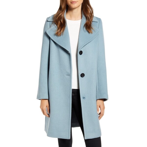 Sam Edelman Women's Coat Blue Size 12 Single Breasted Wool Blend. Opens flyout.