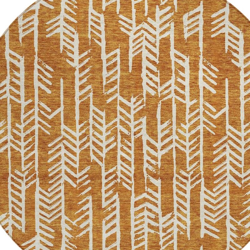 HomeRoots Tribal Transitional Rectangle Outdoor Rug