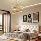 preview thumbnail 11 of 33, Round LED Crystal Chandelier Ring Dimmable Pendant Light Fixture