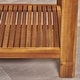 preview thumbnail 15 of 19, Grenada 4-pc. Outdoor Wood Chat Set by Christopher Knight Home