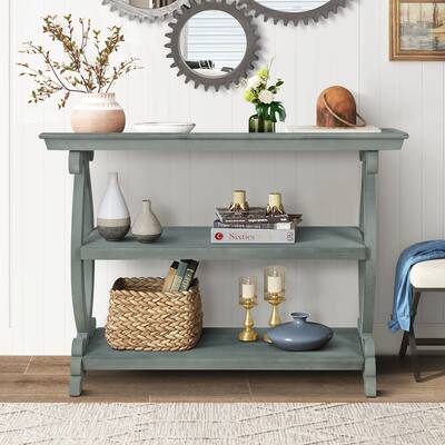 Vintage wooden dining table, kitchen storage table
