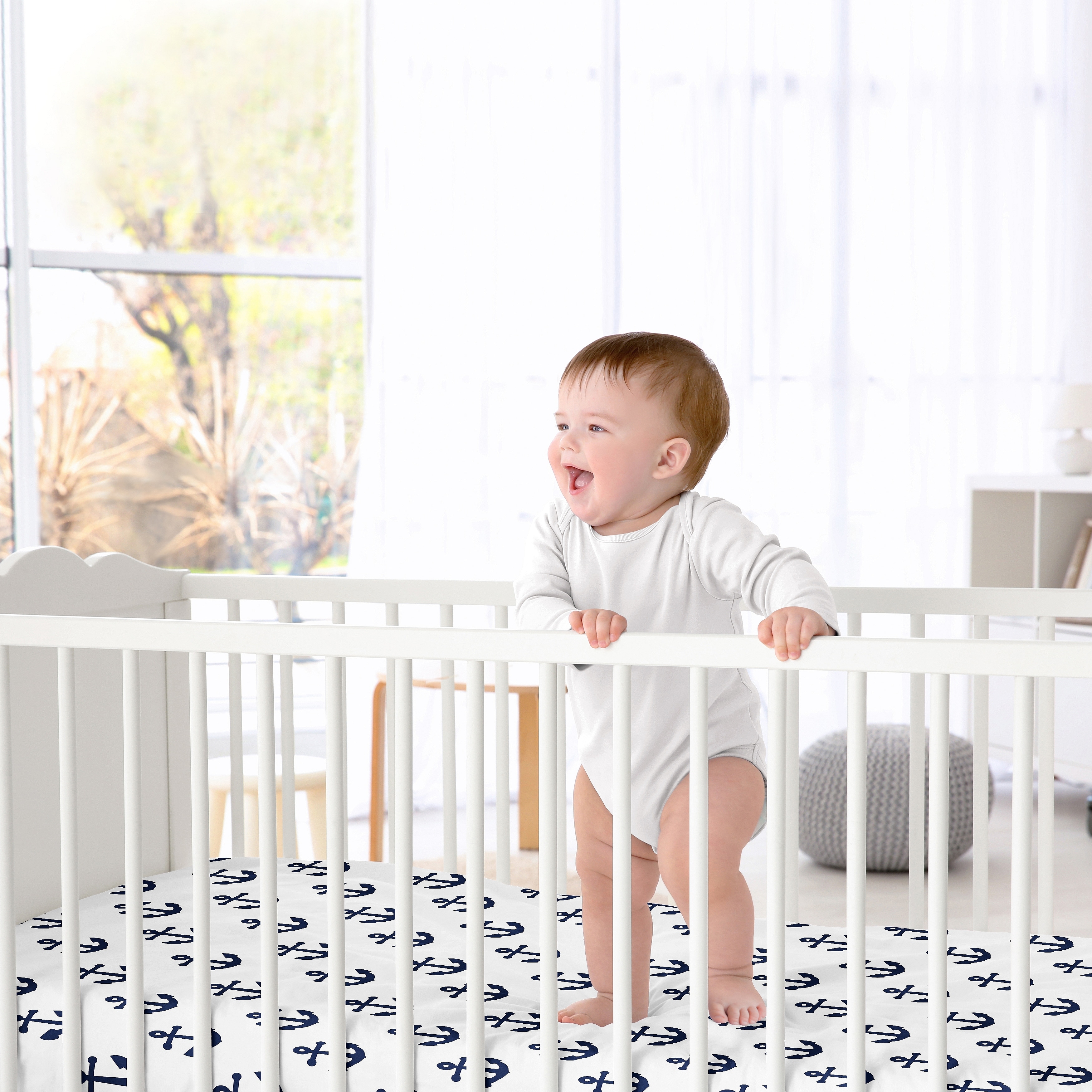 Baby boy anchor crib bedding cheap