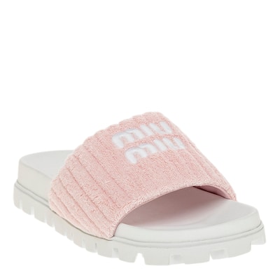 Miu Miu Terry Cloth Slides