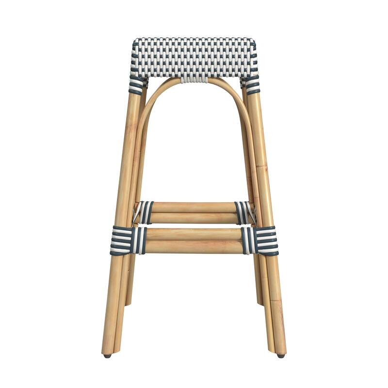 Robias Rectangular Rattan 30" Bar Stool