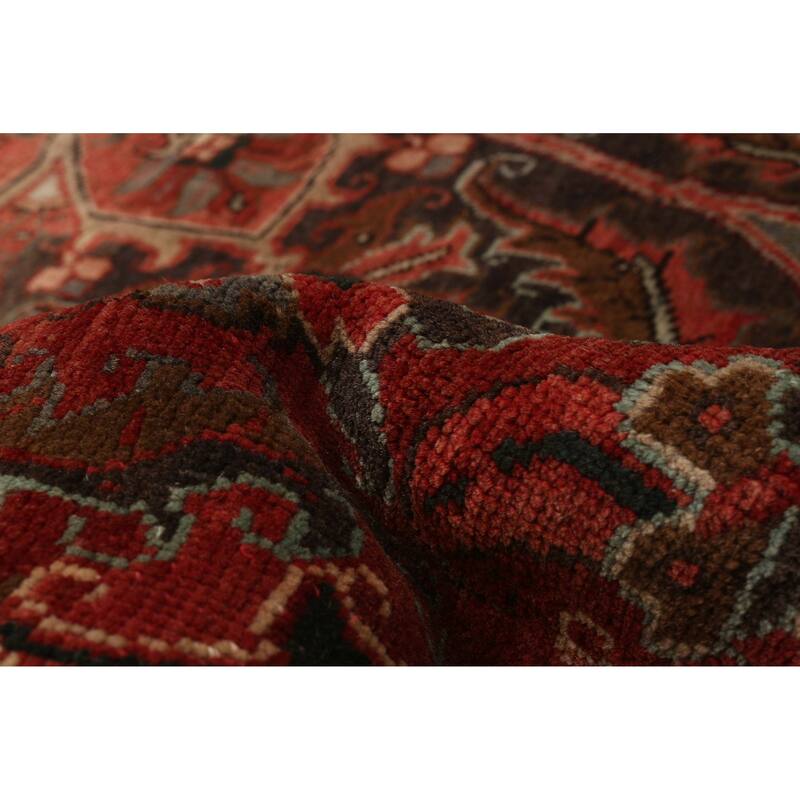 ECARPETGALLERY Hand-knotted Sarabi Red Wool Rug - 7'5 x 11'1