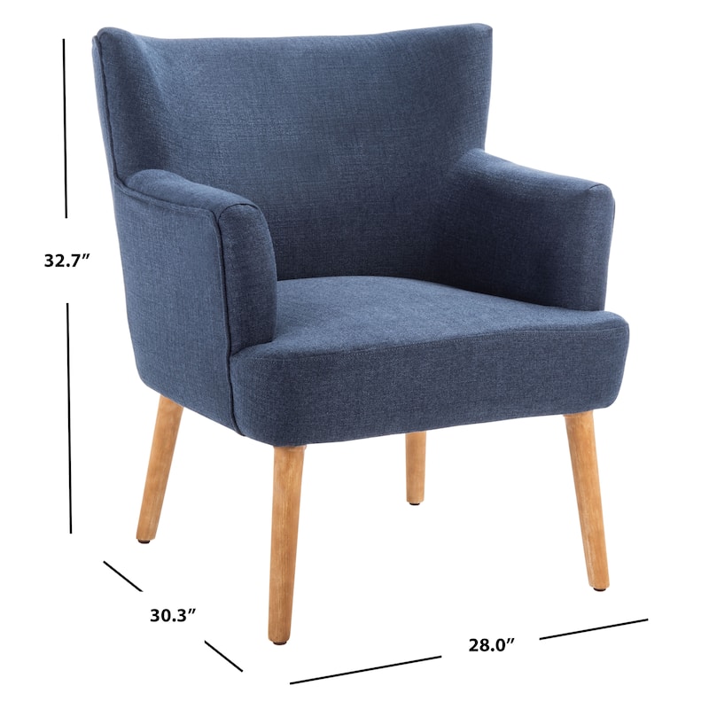 SAFAVIEH Paulina Accent Chair - 28" W x 30.3" L x 32.7" H - 28Wx30Dx33H
