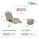 preview thumbnail 12 of 22, Aqua Outdoors inPool Chaise Set-Two Chaises-Two Pillows-One Small in Pool Side Table - ledges up to 9"in Deep