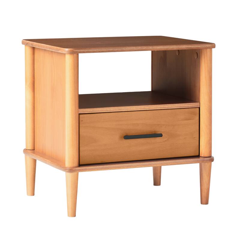 Middlebrook Designs Mid-Century Modern Solid Wood Spindle Nightstand
