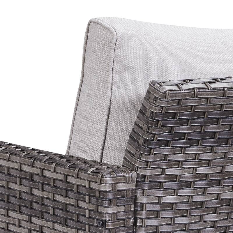 Gymojoy 3-Seat Outdoor Sofa, All-Weather PE Wicker