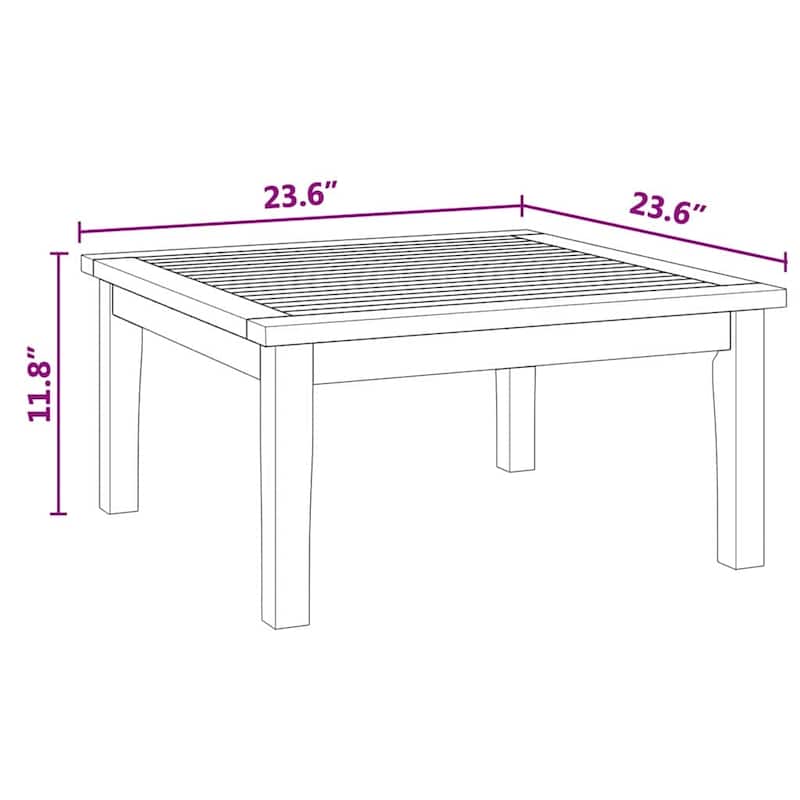 vidaXL Garden Bench Brown Solid Teak wood