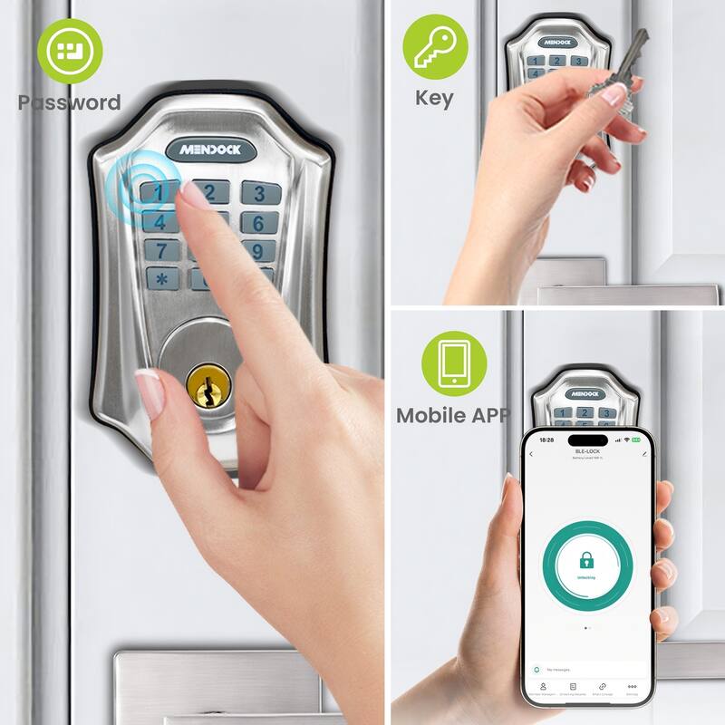 Smart Lock with Auto-Lock, Bluetooth and App Control